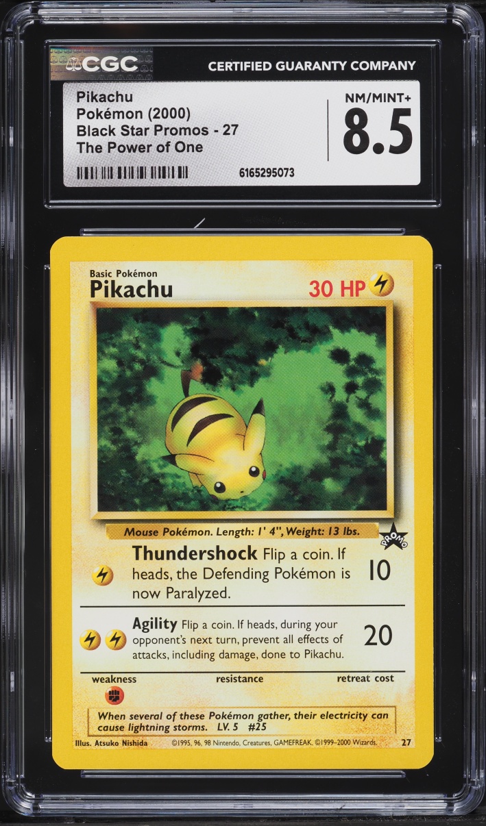 2000 Pokemon Black Star Promo Pikachu #27 CGC 8.5 NM-MT+
