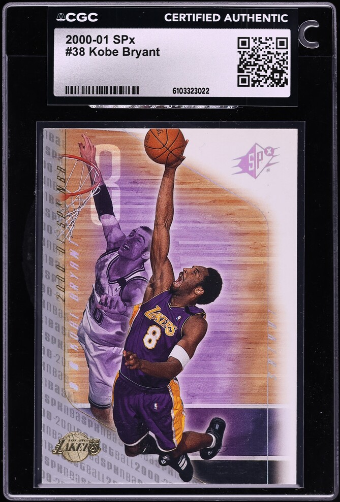 2000 SPx Basketball Kobe Bryant #38 CGC AUTH