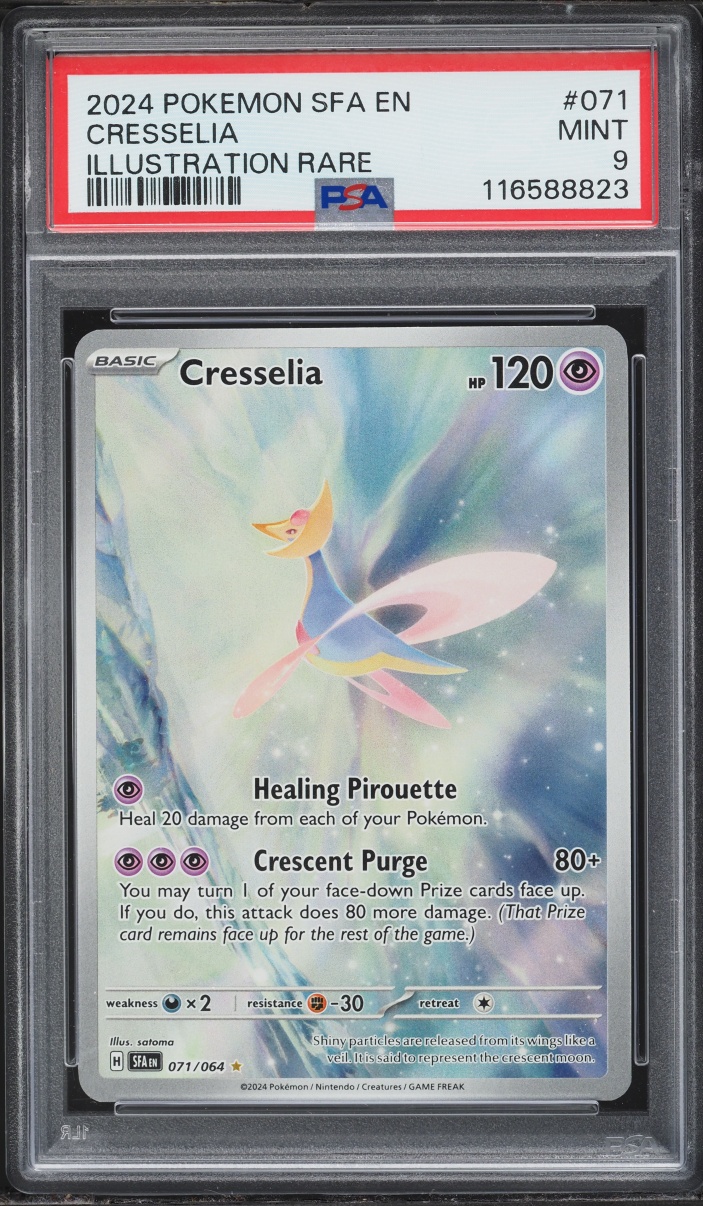 2024 Pokemon Scarlet & Violet Shrouded Fable IR Cresselia #71 PSA 9 MINT