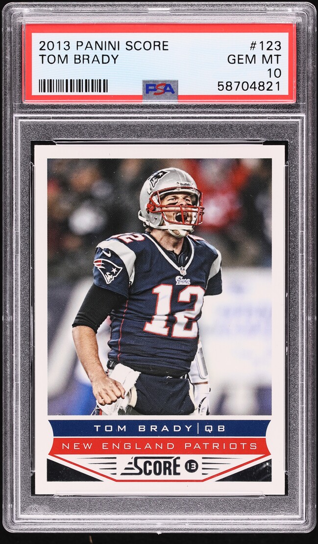 2013 Score Football Tom Brady #123 PSA 10 GEM MINT