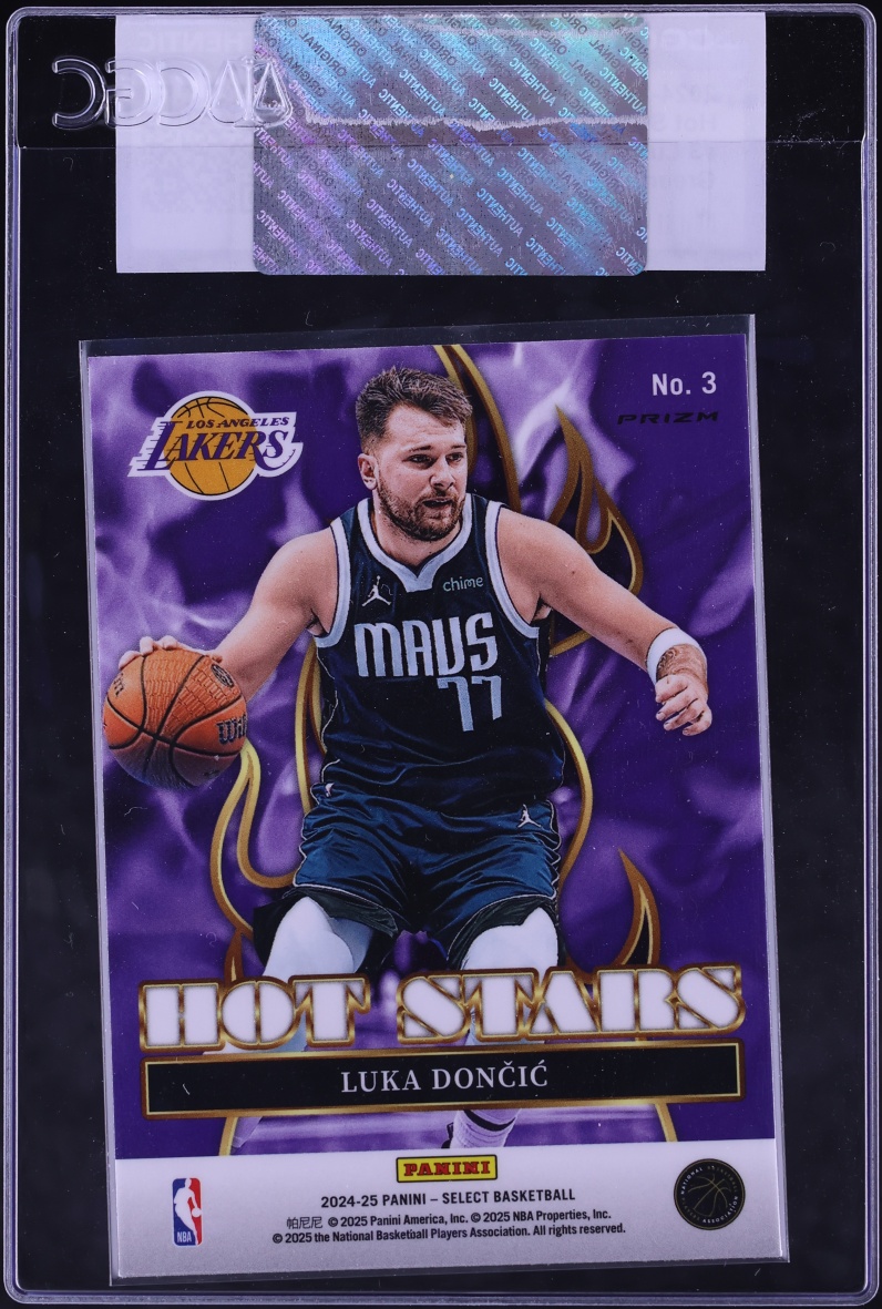 2024 Select Hot Stars Green Prizm Luka Doncic #3 CGC AUTH