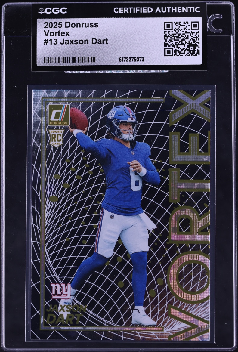 2025 Donruss Vortex Jaxson Dart ROOKIE #13 CGC AUTH