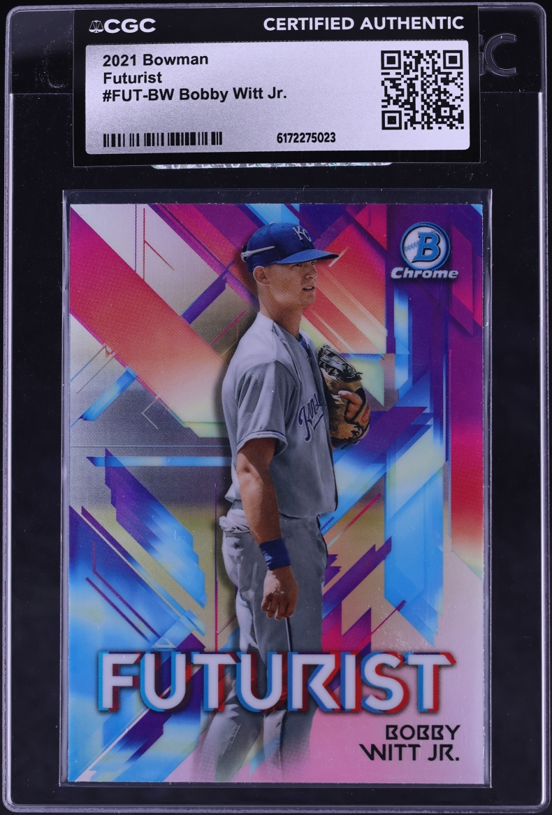 2021 Bowman Chrome Futurist Bobby Witt Jr. PROSPECT #FUT-BW CGC AUTH