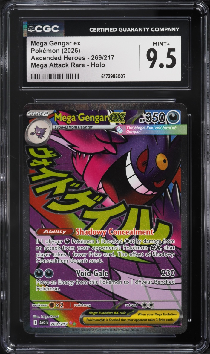 2026 Pokemon Mega Evolution Ascended Heroes MA Mega Gengar ex #269 CGC 9.5 MINT+