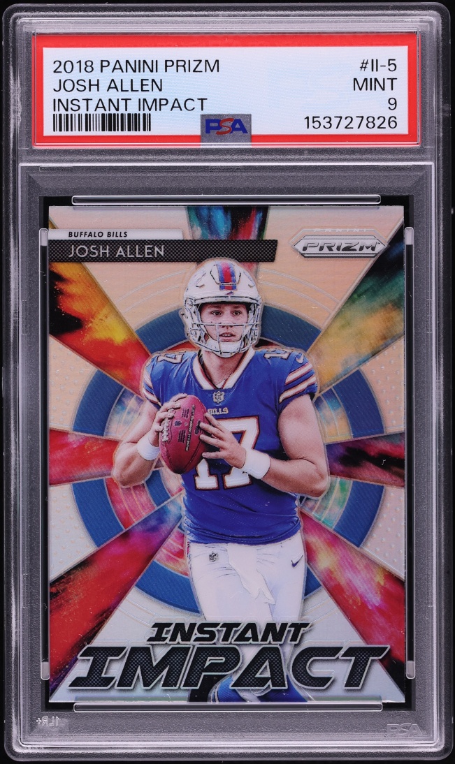 2018 Panini Prizm Instant Impact Josh Allen ROOKIE #II-5 PSA 9 MINT