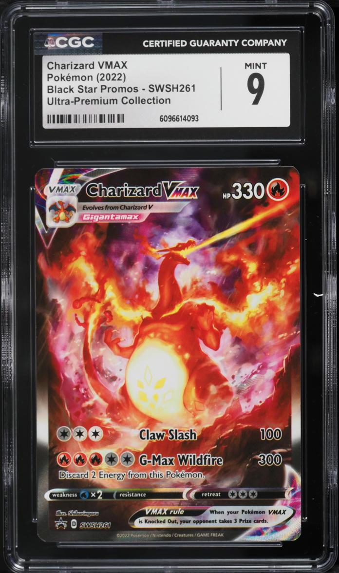2022 Pokemon Sword & Shield Promo Ultra Premium Charizard VMAX #SWSH261 CGC 9 MINT
