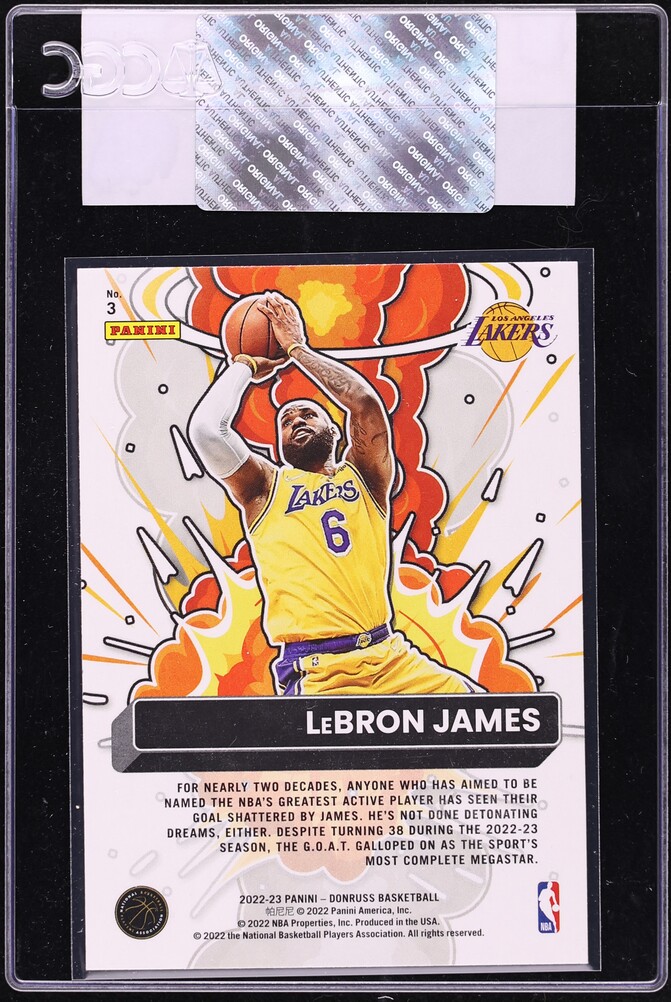 2022 Donruss Bomb Squad! LeBron James #3 CGC AUTH