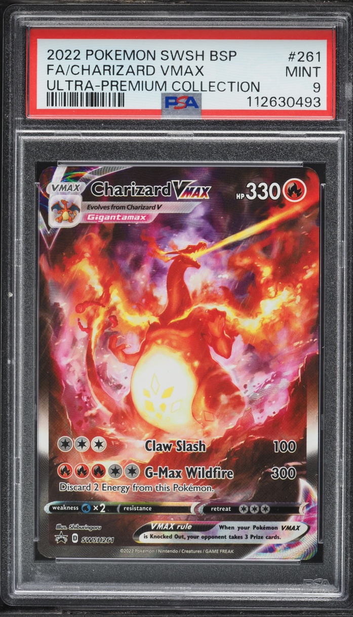 2022 Pokemon SWSH Promo Ultra Premium Alt Art Charizard VMAX #SWSH261 PSA 9 MINT