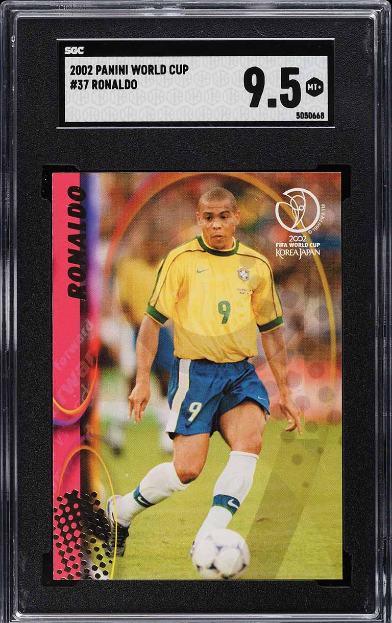 2002 Panini World Cup Korea Japan Ronaldo #37 SGC 9.5 MINT+