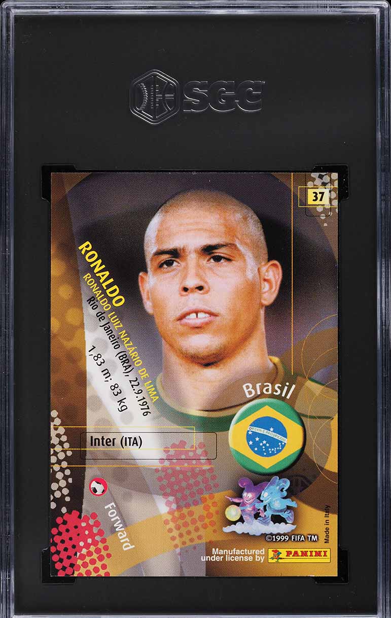 2002 Panini World Cup Korea Japan Ronaldo #37 SGC 9.5 MINT+