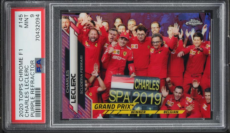 2020 Topps Chrome Formula 1 F1 Purple Refractor Charles Leclerc
