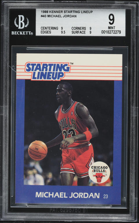 1988 Fleer Basketball Michael Jordan ALL-STAR #120 PSA 8 NM-MT on