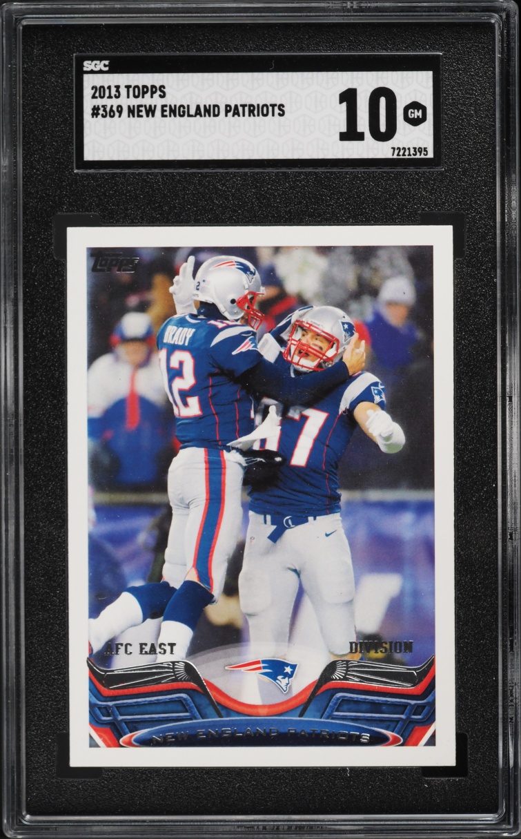 2013 Topps New England Patriots #369 SGC 10 GEM MINT