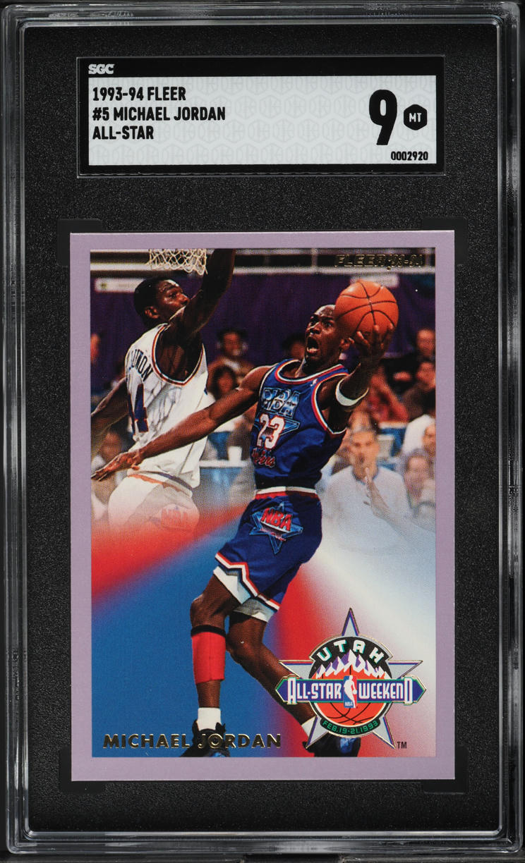 1993 Fleer All-Stars Michael Jordan #5 SGC 9 MINT