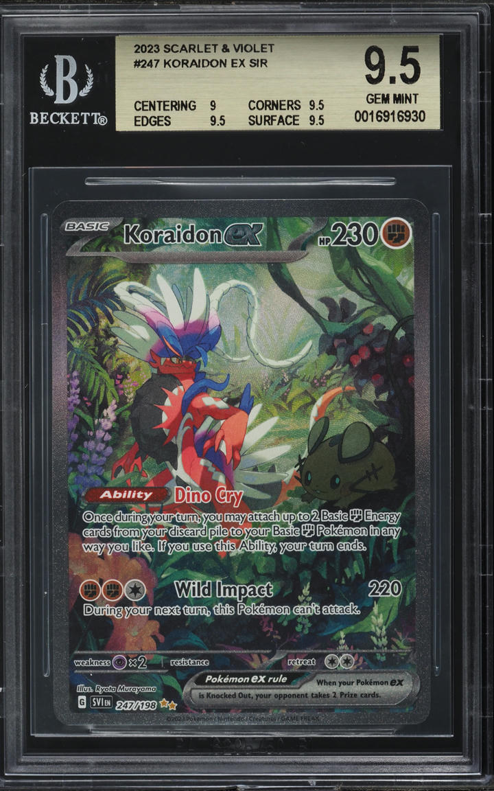 2023 Pokemon Scarlet & Violet Special Illustration Rare Koraidon ex #247 BGS 9.5