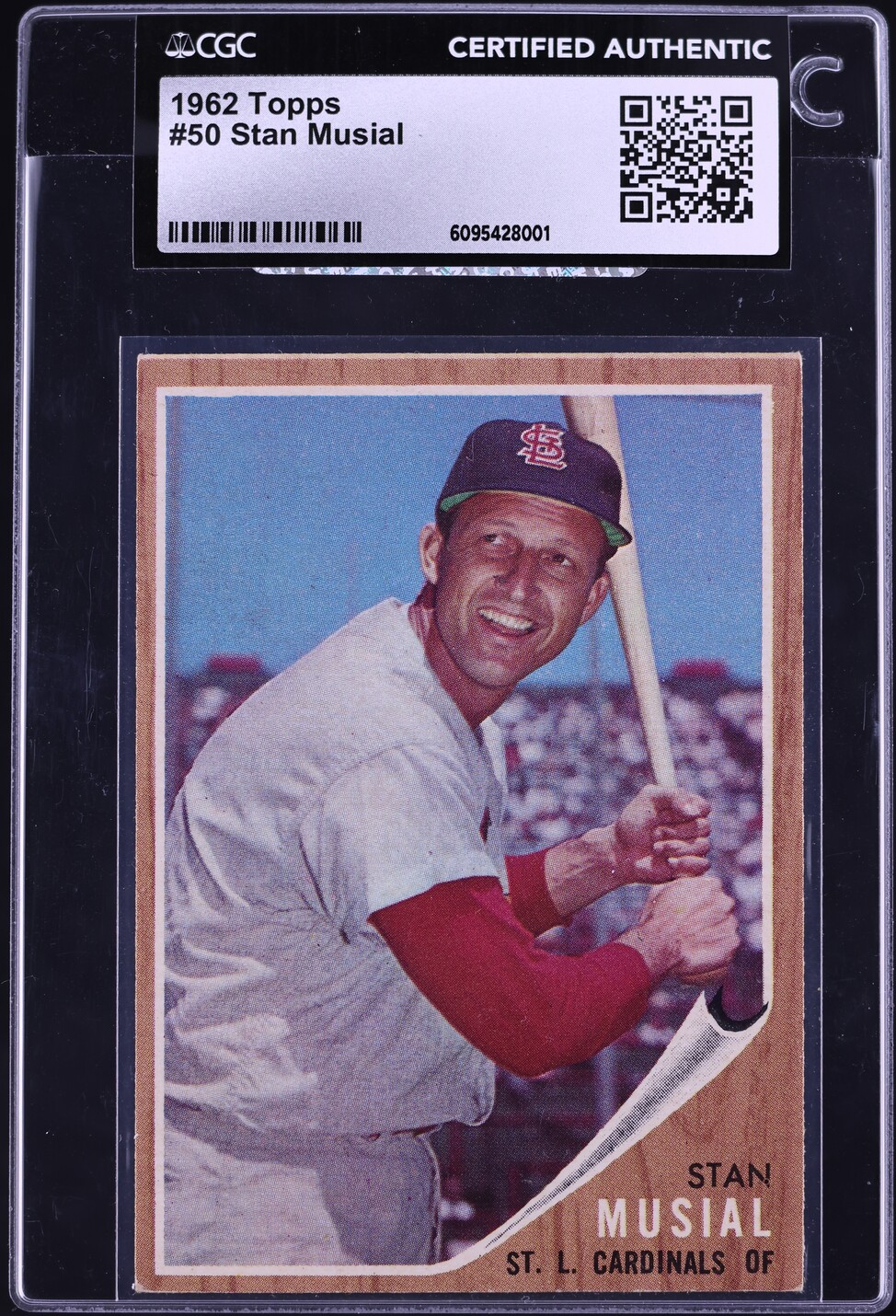 1962 Topps Stan Musial #50 CGC AUTH