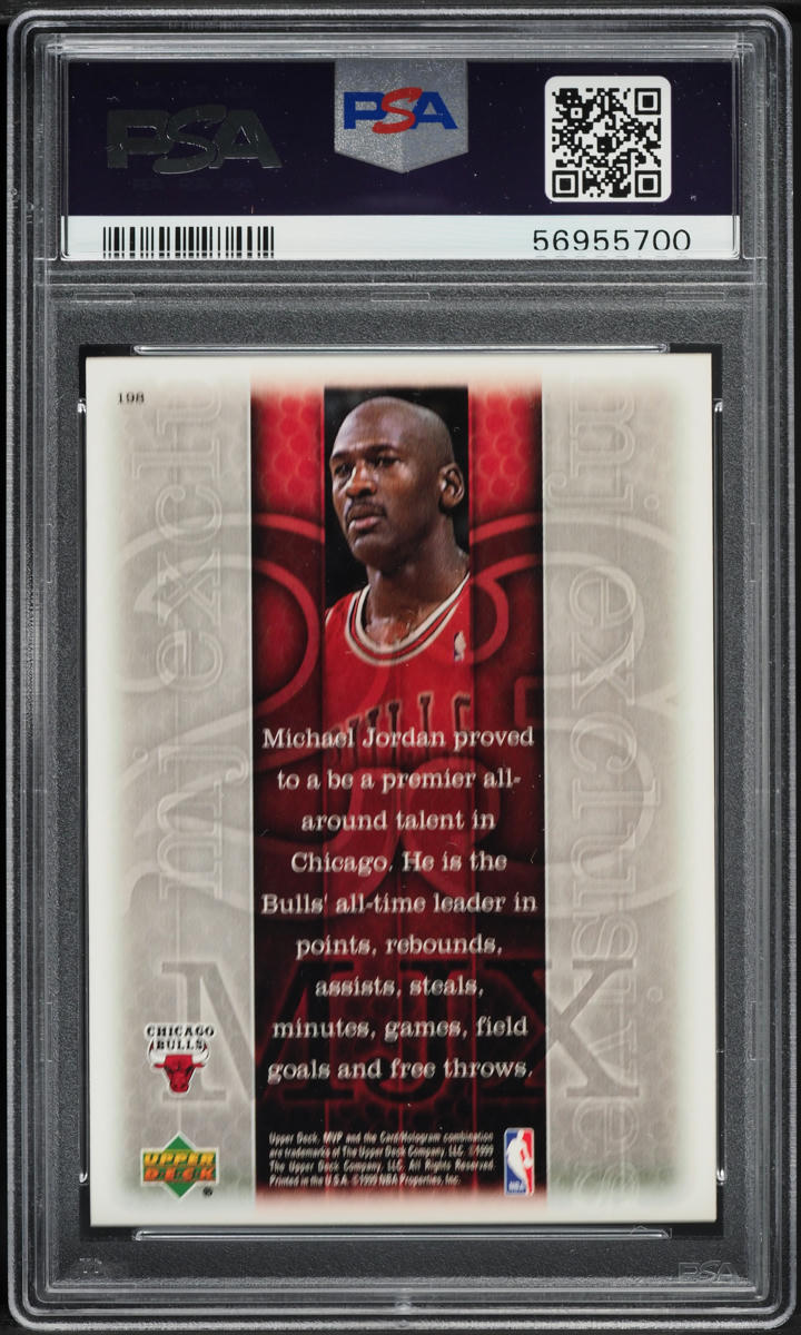 1999 Upper Deck MVP Michael Jordan #198 PSA 10 GEM MINT
