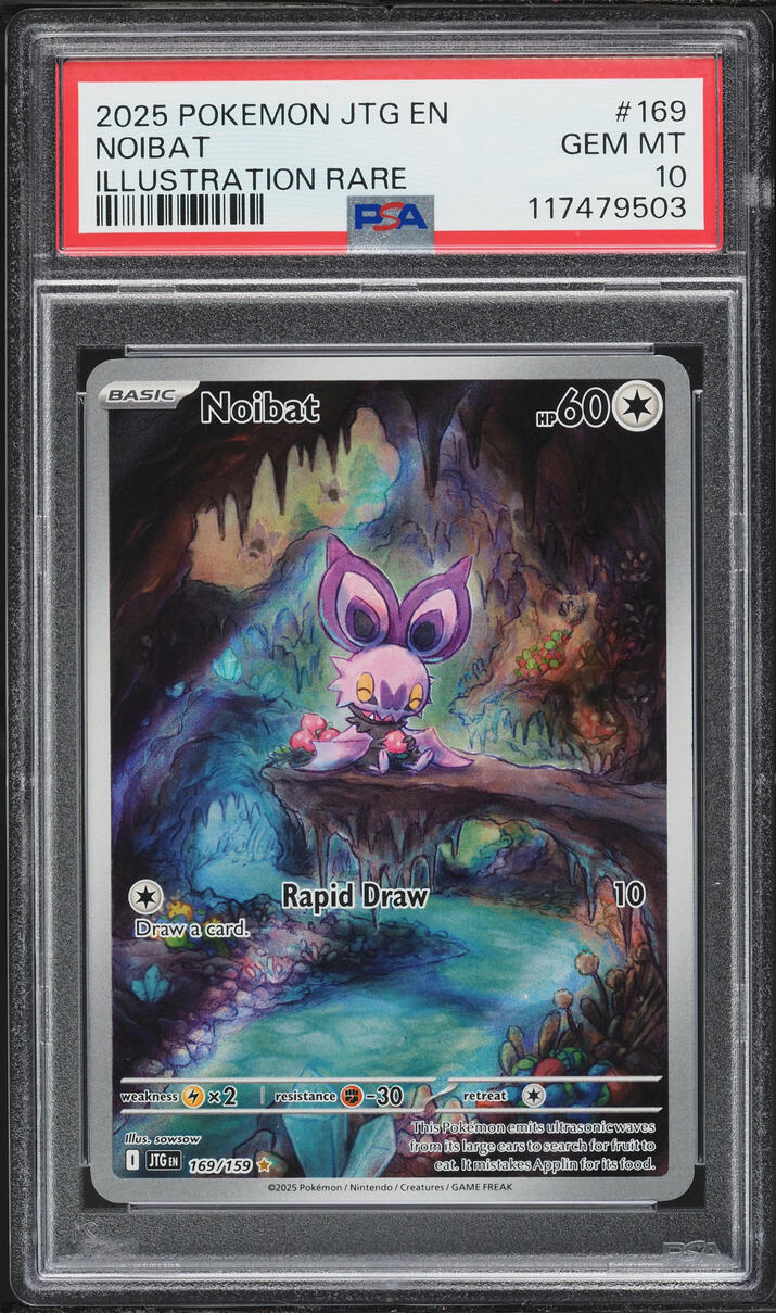 2025 Pokemon Scarlet & Violet Journey Together IR Noibat #169 PSA 10 GEM MINT
