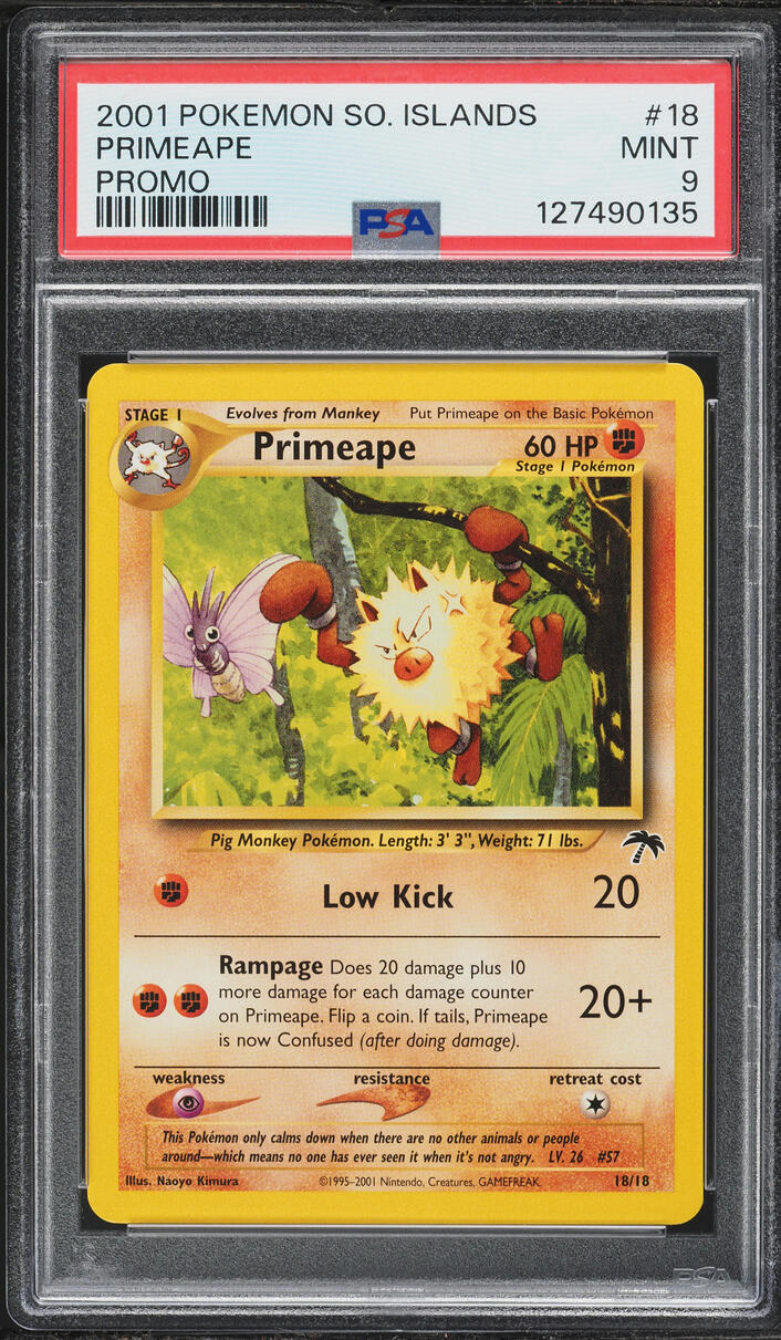 2001 Pokemon Southern Islands Promo Primeape #18 PSA 9 MINT