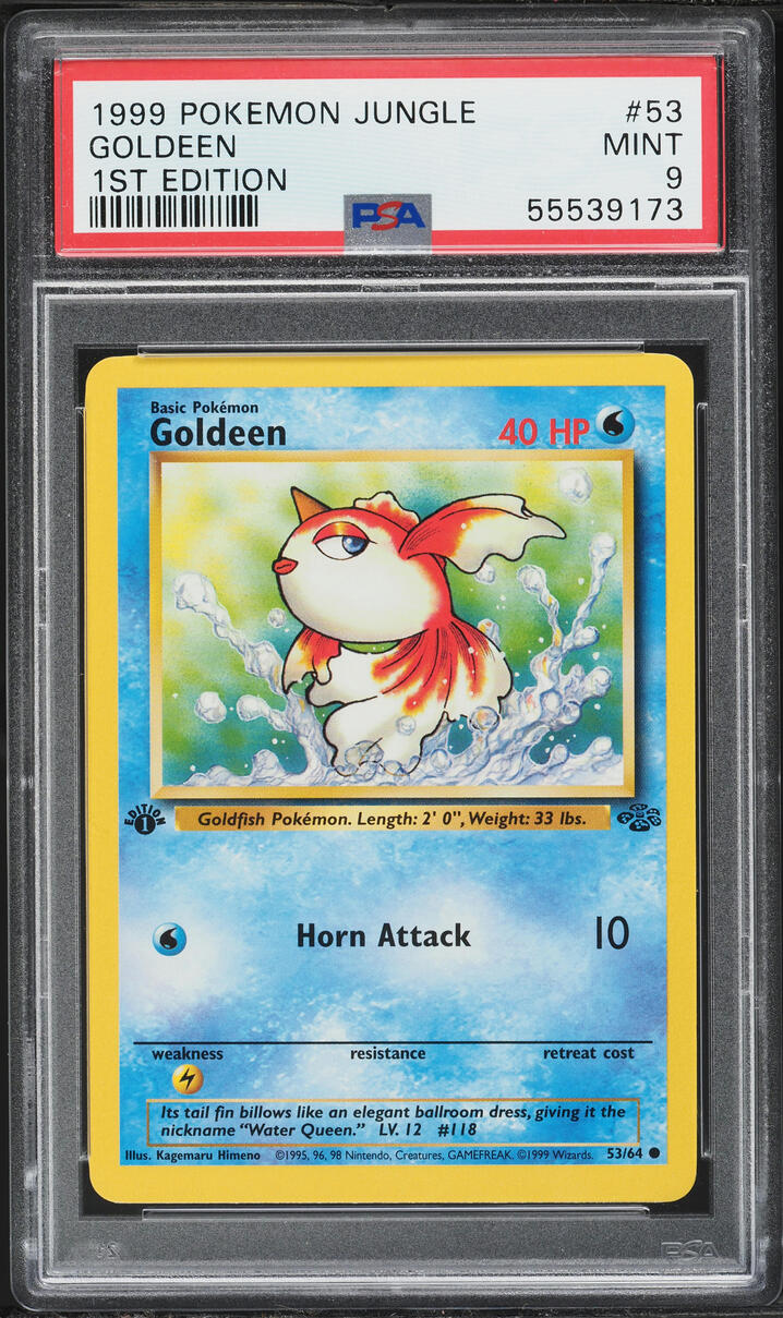 1999 Pokemon Jungle 1st Edition Goldeen #53 PSA 9 MINT