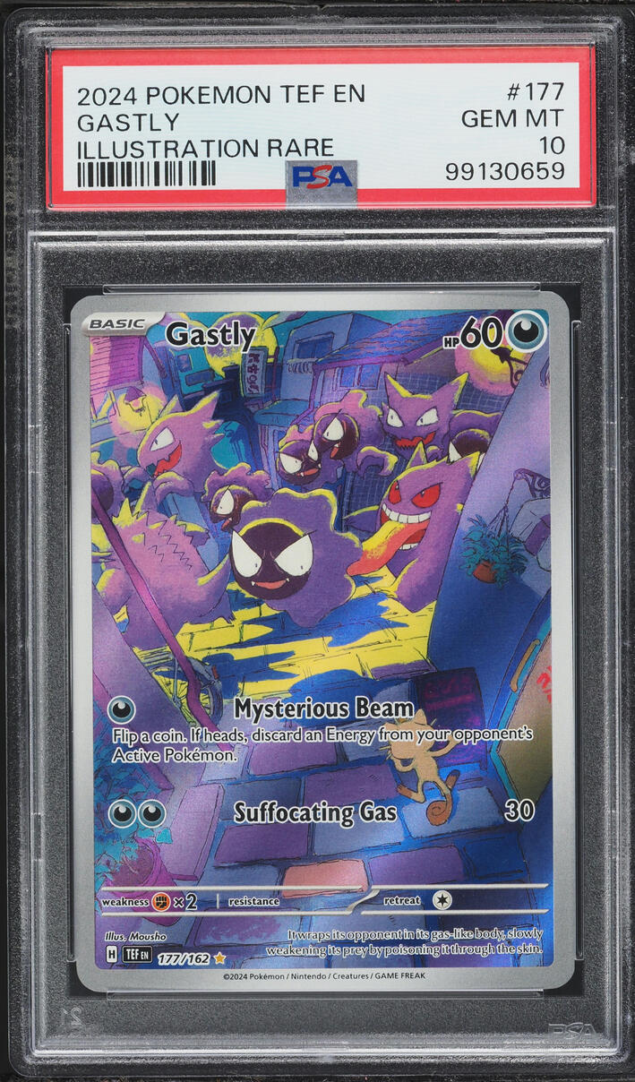 2024 Pokemon Scarlet & Violet Temporal Forces IR Gastly #177 PSA 10 GEM MINT