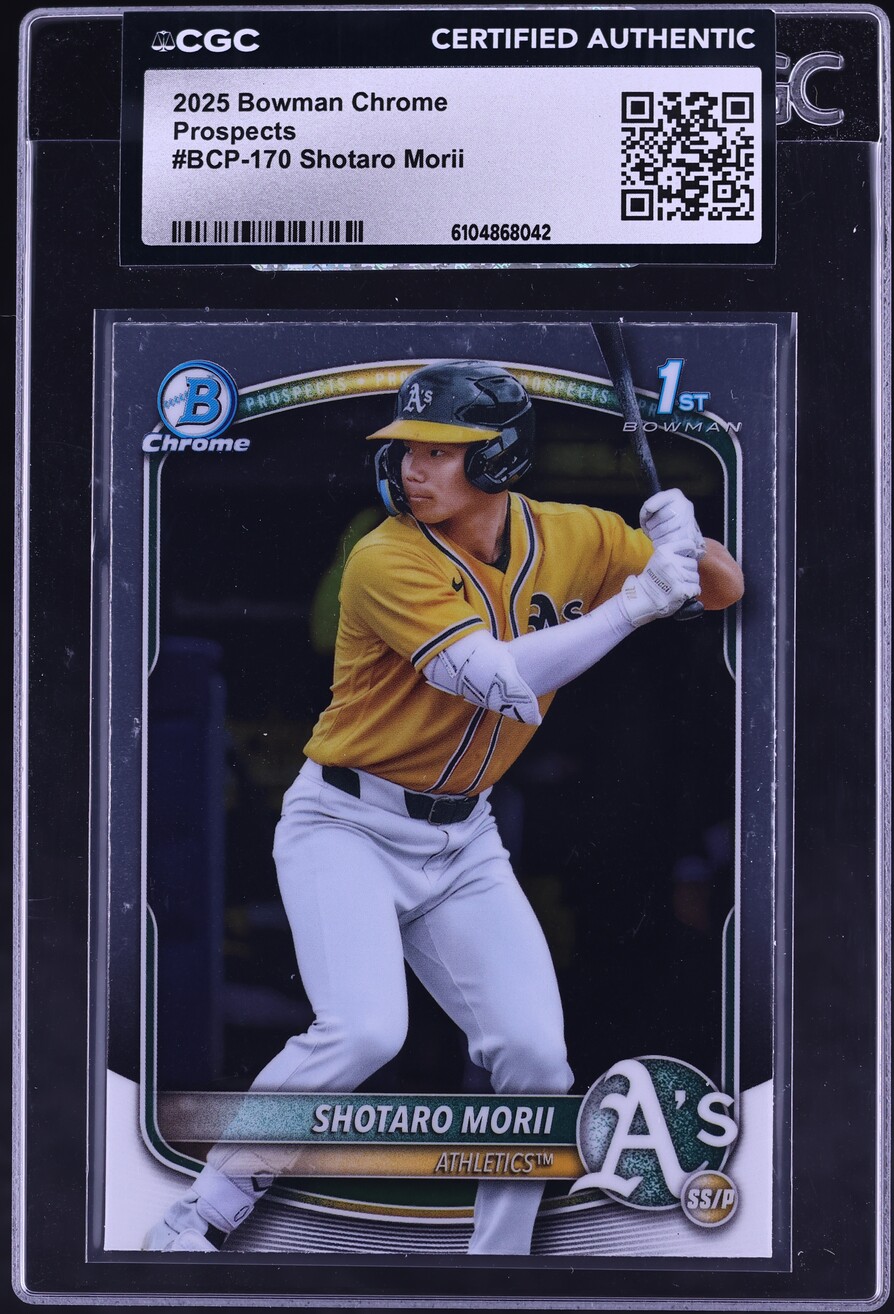 2025 Bowman Chrome Shotaro Morii PROSPECT #BCP-170 CGC AUTH