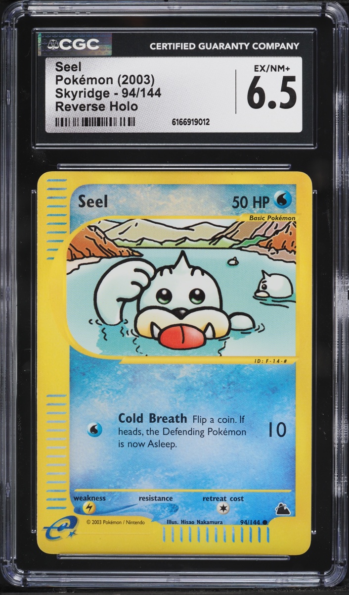 2003 Pokemon Skyridge Reverse Holo Seel #94 CGC 6.5 EXMT+