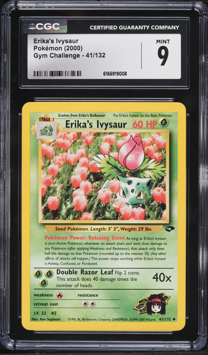 2000 Pokemon Gym Challenge Erika's Ivysaur #41 CGC 9 MINT