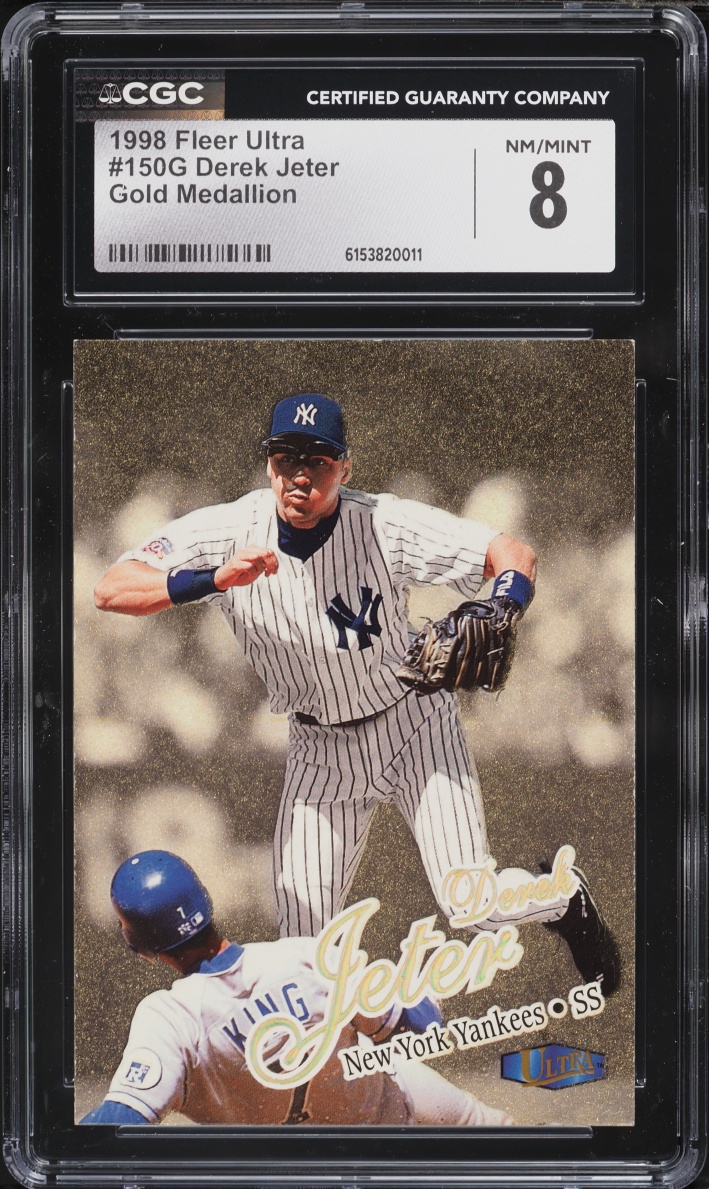 1998 Ultra Gold Medallion Derek Jeter #150G CGC 8 NM-MT