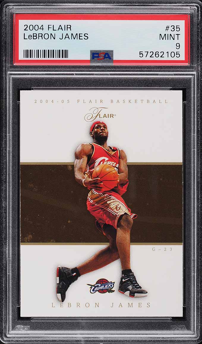 2004 Flair Basketball LeBron James #35 PSA 9 MINT