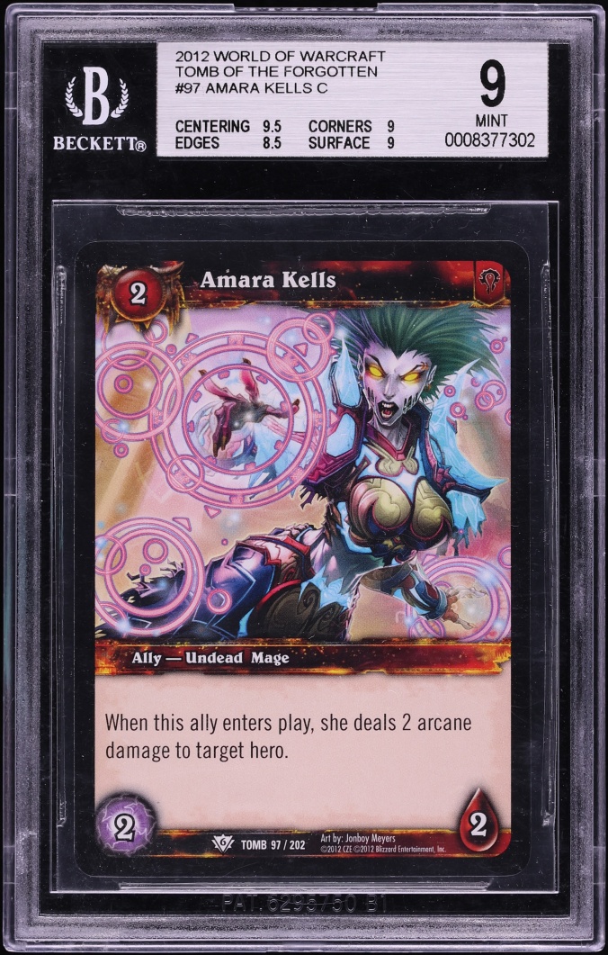 2012 #97 Amara Kells C BGS 9 World Of Warcraft Tomb Of The Forgotten
