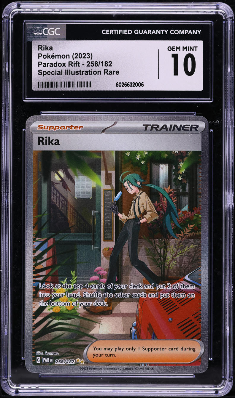2023 Pokemon SV Paradox Rift Special Illustration Rare Rika #258 CGC 10 GEM MINT