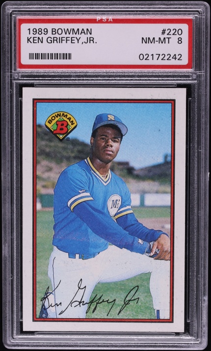 1989 Bowman Ken Griffey Jr. ROOKIE #220 PSA 8 NM-MT