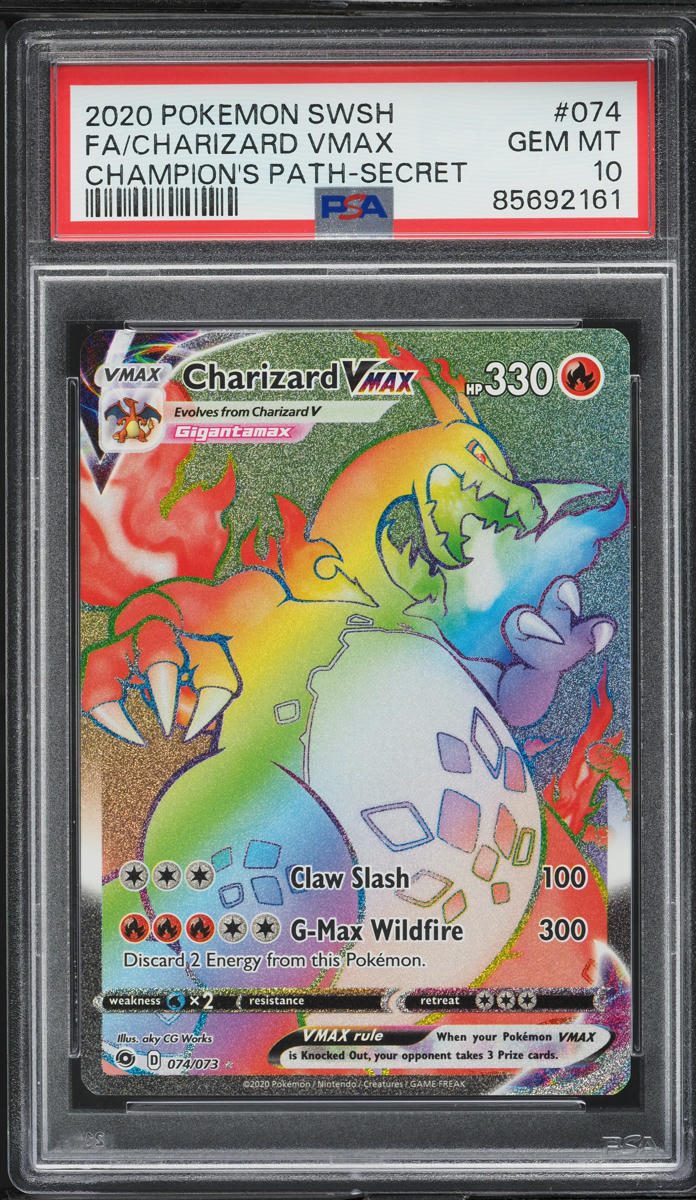2020-pokemon-swsh-champion-s-path-rainbow-rare-charizard-vmax-74-psa