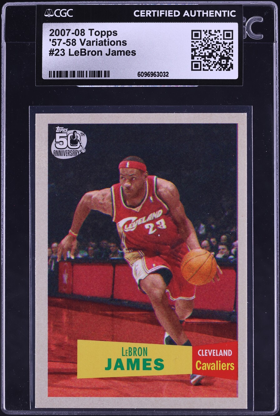 2007 Topps '57 Variations LeBron James #23 CGC AUTH