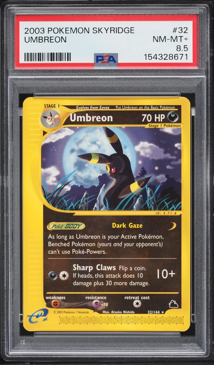 2003 Pokemon Skyridge Umbreon #32 PSA 8.5 NM-MT+