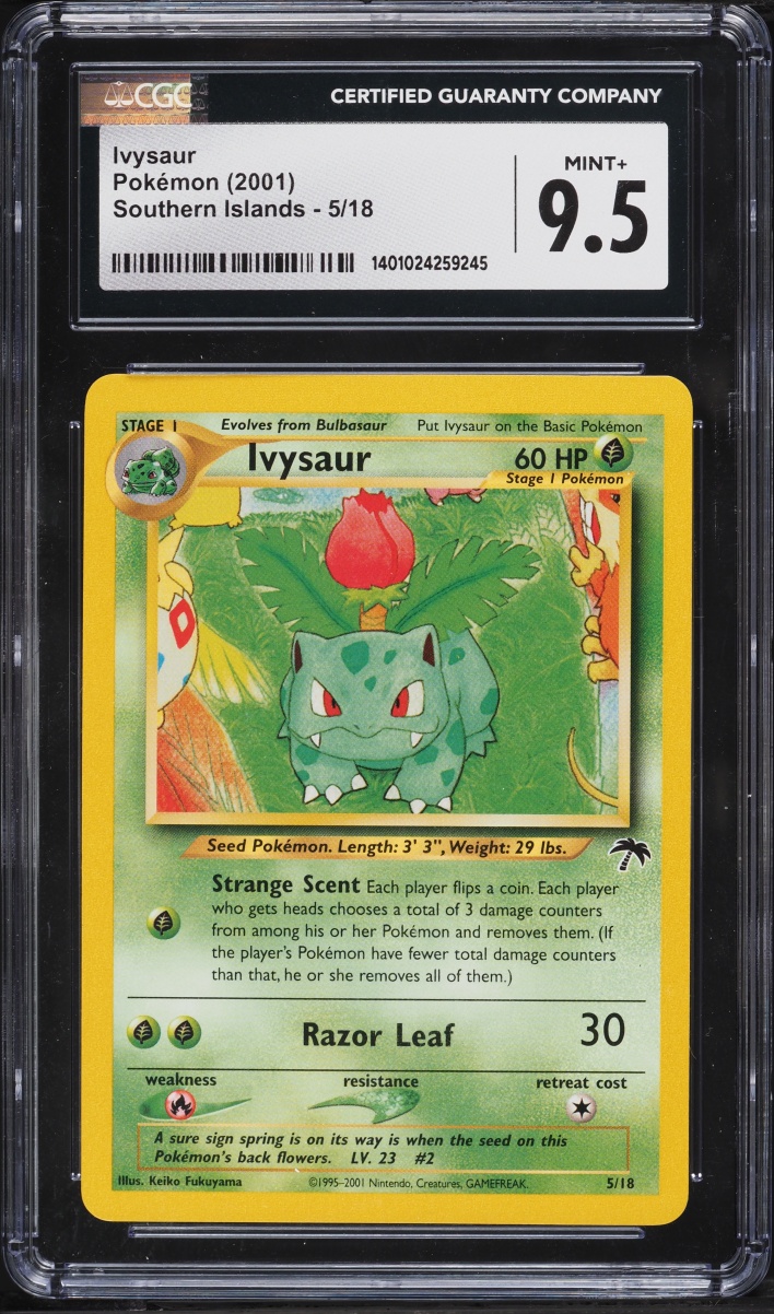 2001 Pokemon Southern Islands Ivysaur #5 CGC 9.5 MINT+