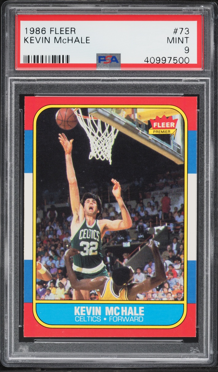 1986 Fleer Basketball Kevin Mchale #73 PSA 9 MINT
