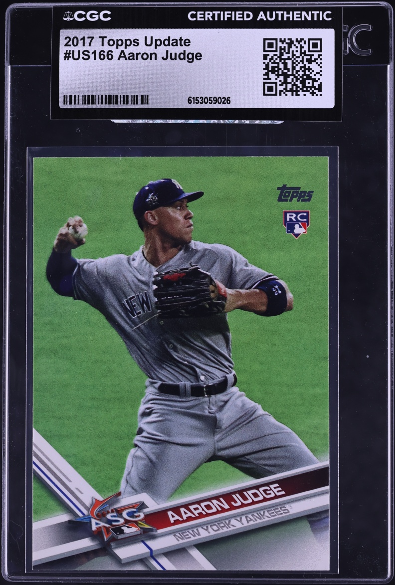 2017 Topps Update Aaron Judge ROOKIE #US166 CGC AUTH