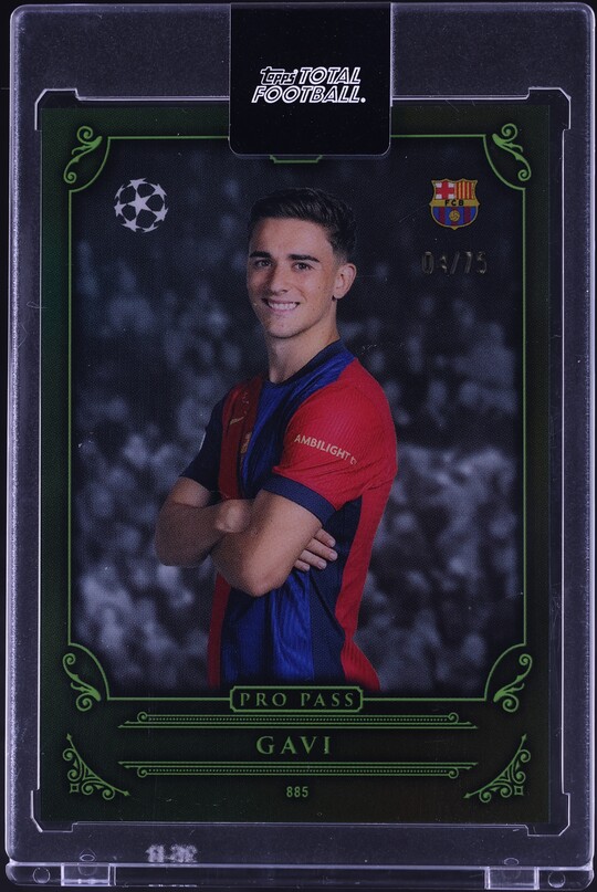 2024 Leaf In The Game Used Rainbow Holo Gavi PATCH AUTO /35 #IGSA