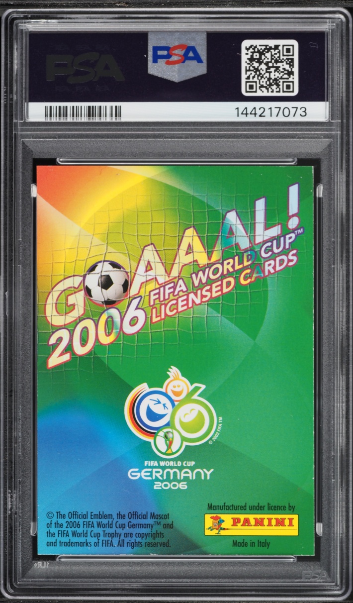 2006 Panini Goaaal! World Cup Germany Lionel Messi /150 #106 PSA 8 NM-MT