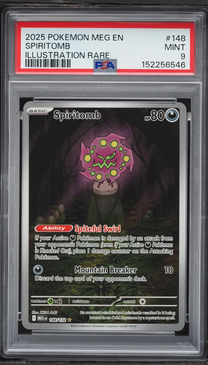 2025 Pokemon Mega Evolution IR Spiritomb #148 PSA 9 MINT