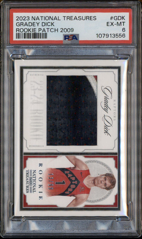 2023 Panini National Treasures Rookie Patches 2009 #GDK Gradey Dick RC /99 PSA 6