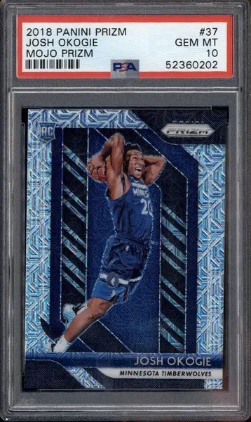 2018 Panini Prizm Mojo Prizm #37 Josh Okogie RC /25 PSA 10