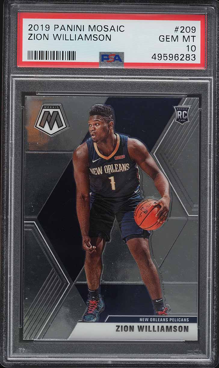 2019 Panini Mosaic Zion Williamson ROOKIE #209 PSA 10 GEM MINT