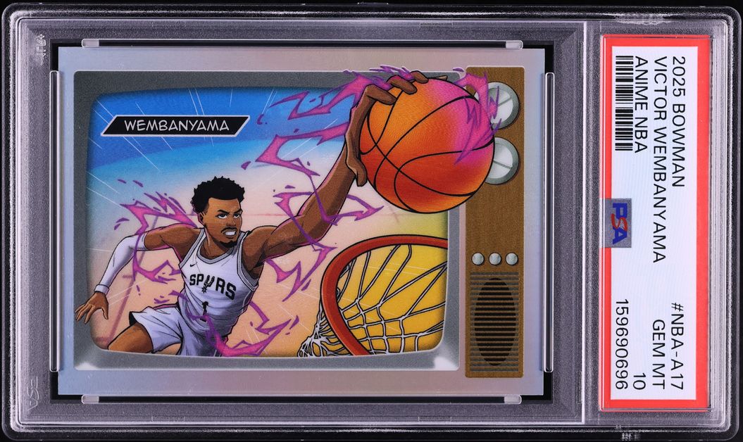 2025 Bowman Chrome Anime NBA Victor Wembanyama #NBA-A17 PSA 10 GEM MINT