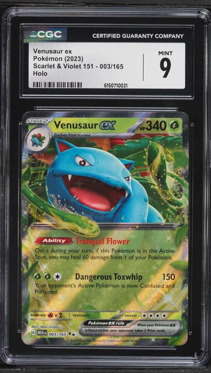 2023 Pokemon Scarlet & Violet 151 Holo Venusaur #3 CGC 9 MINT