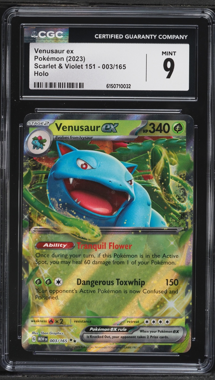 2023 Pokemon Scarlet & Violet 151 Holo Venusaur #3 CGC 9 MINT