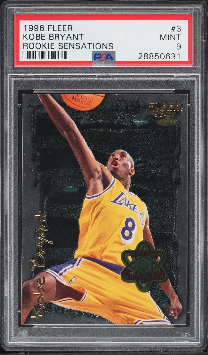 1996 Fleer Rookie Sensations Kobe Bryant ROOKIE #3 PSA 9 MINT