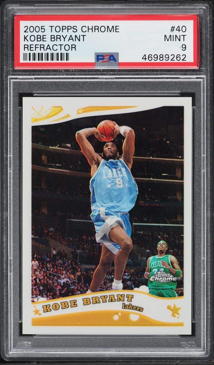 2005 Topps Chrome Refractor Kobe Bryant /999 #40 PSA 9 MINT